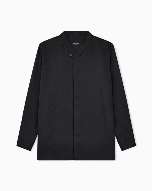 Giorgio Armani Blue Shirt Regular Fit for men