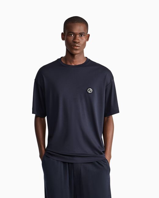 Giorgio Armani Blue T-Shirt Regular Fit for men