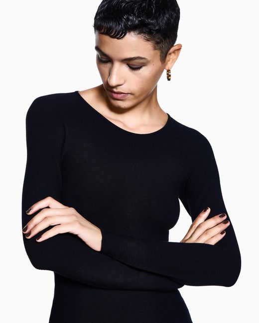 Giorgio Armani Black Long Sleeve Jumper