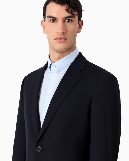 Abito Linea Soft Monopetto di Giorgio Armani in Blue da Uomo