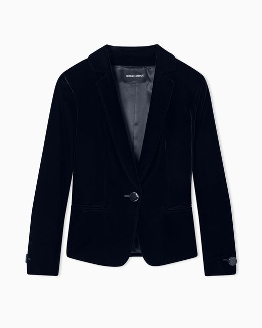 Giorgio Armani Black Single-Breasted Jacket