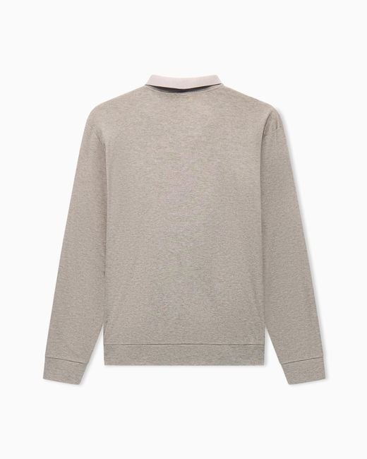 Giorgio Armani Gray Polo Shirt Regular Fit for men