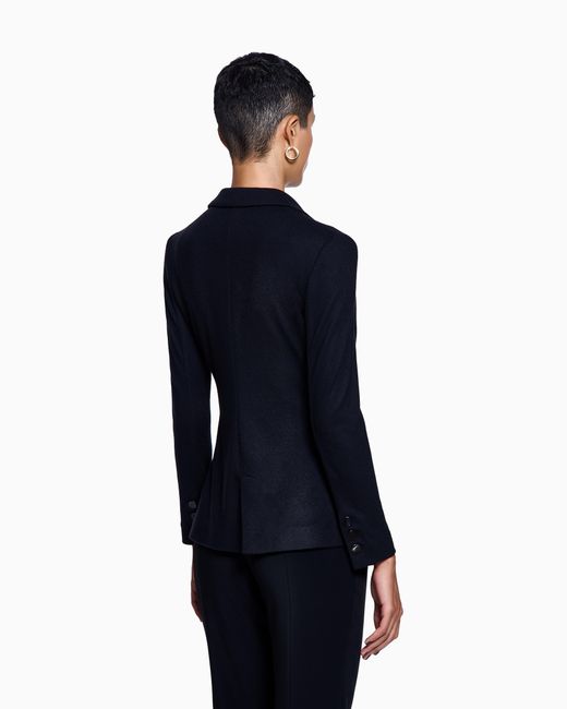 Giorgio Armani Blue Single-Breasted Jacket