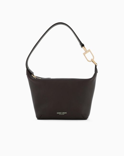 Giorgio Armani White Small La Prima Soft Hobo Bag