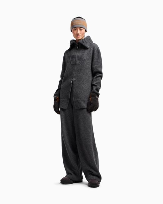 Giorgio Armani Gray Neve Oversized Cardigan