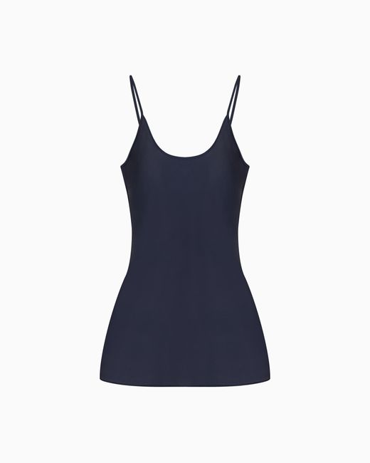 Giorgio Armani Blue Silk Charmeuse Top