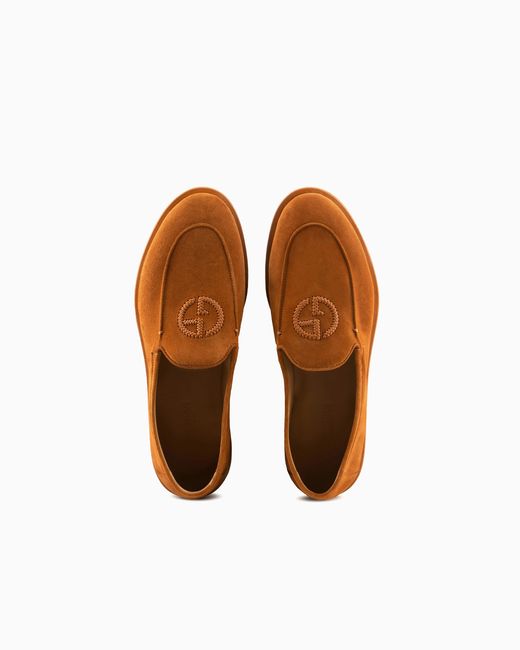 Giorgio Armani Brown Loafers for men
