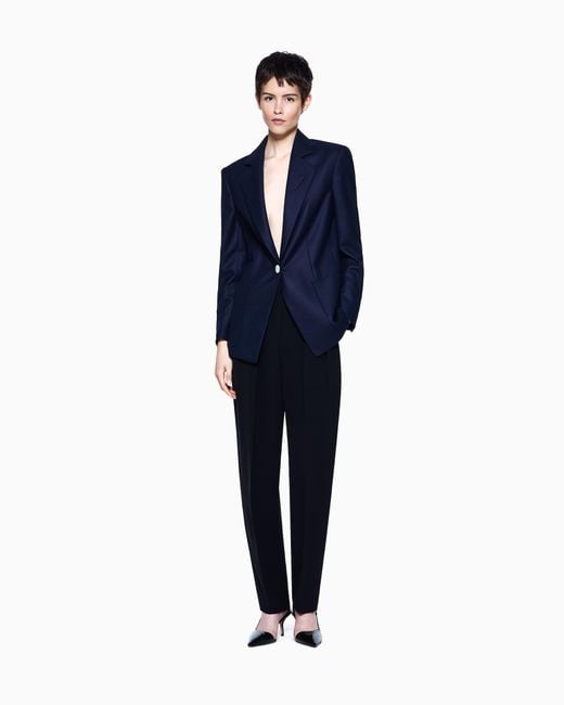 Giorgio Armani Blue Cashmere Jacket