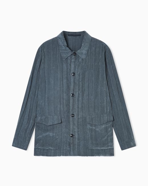 Giorgio Armani Blue Blouson for men