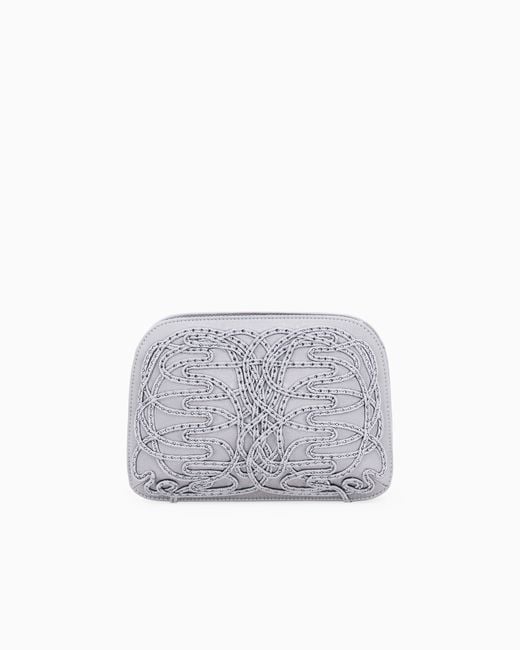 Giorgio Armani White Clutch La Prima
