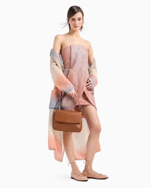 Giorgio Armani Brown Medium La Prima Soft Bag