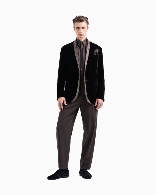 Giorgio's Pantaloni A Una Pince di Giorgio Armani in Gray da Uomo