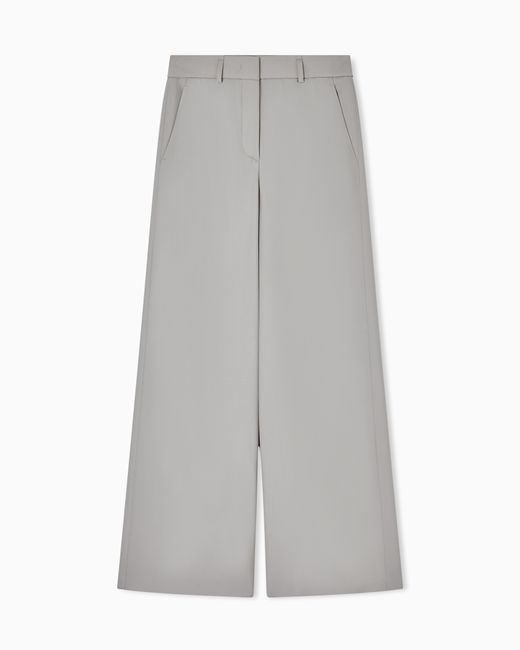 Giorgio Armani Gray Palazzo Trousers
