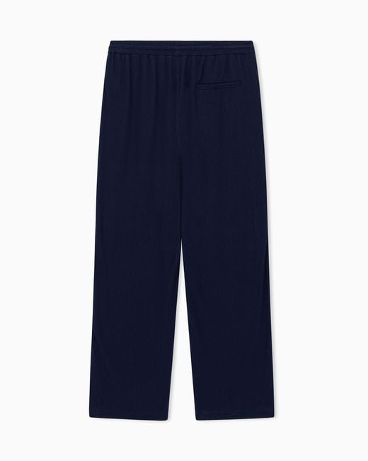 Giorgio Armani Blue Trousers Regular Fit for men