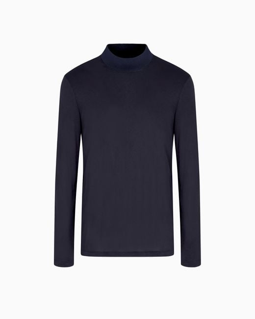 Maglia A Lupetto di Giorgio Armani in Blue da Uomo