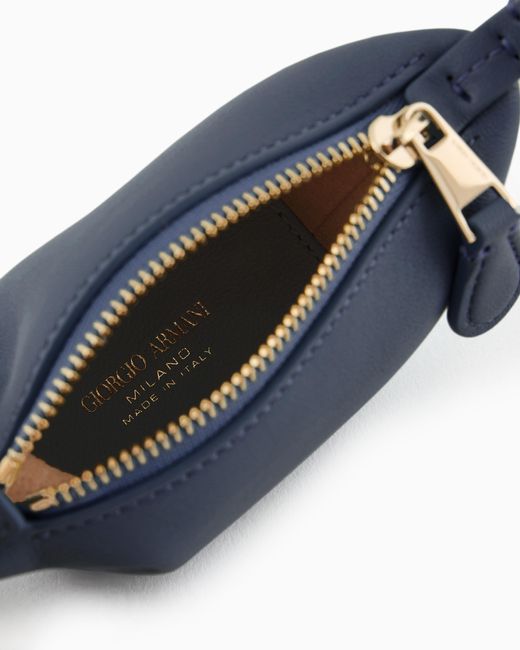 Bolso Hobo La Prima Soft Tamaño Micro De Napa Giorgio Armani de color Blue