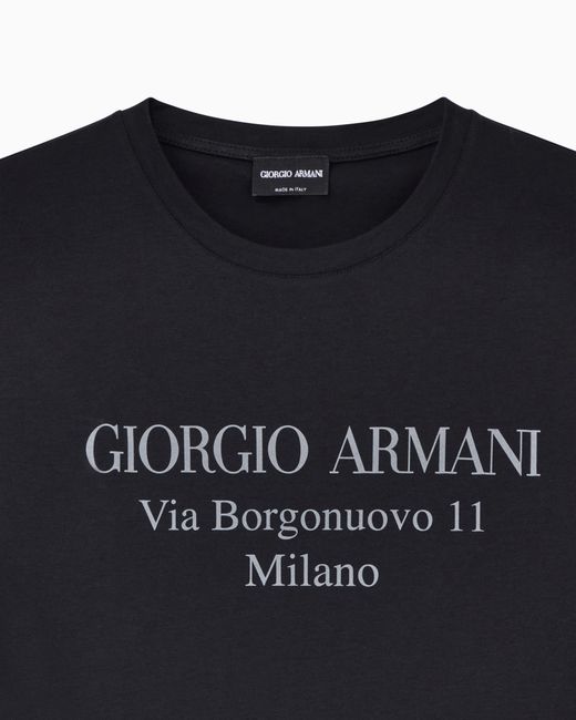 Giorgio Armani Black Jersey T-Shirt for men