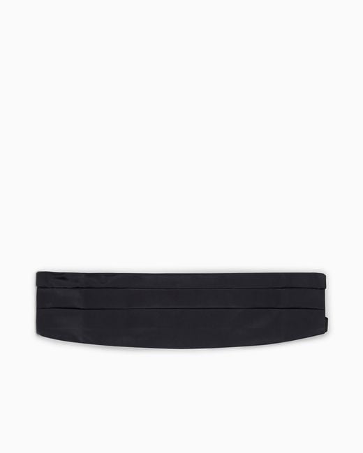 Giorgio Armani Blue Silk Tuxedo Cummerbund for men