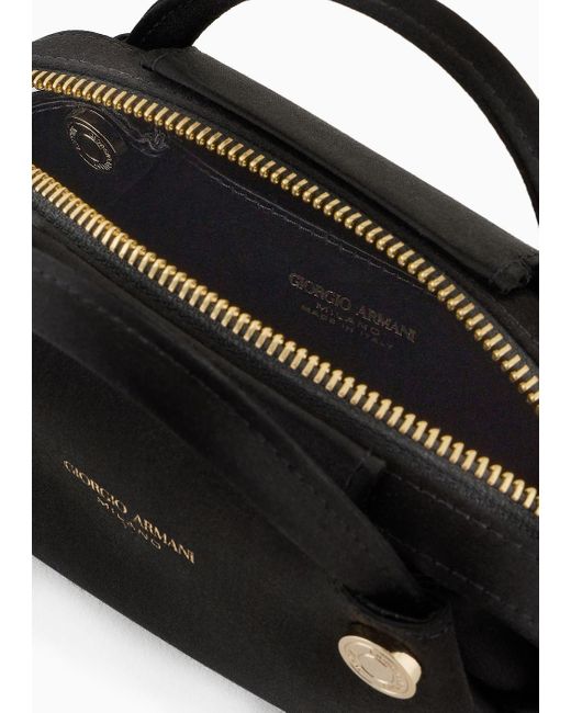 Giorgio Armani Black Satin Mini Handbag