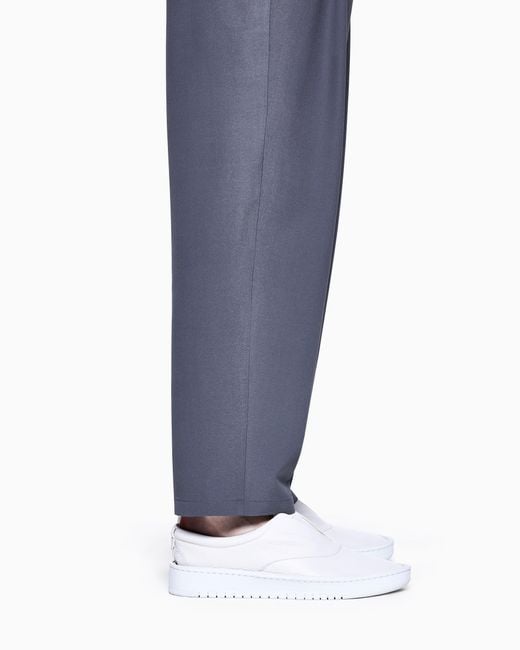 Giorgio Armani White Deerskin Slip-Ons for men