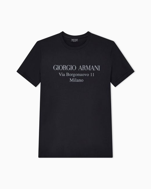 Giorgio Armani Black Jersey T-Shirt for men