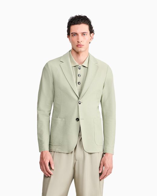 Giorgio Armani White Blazer Regular Fit for men