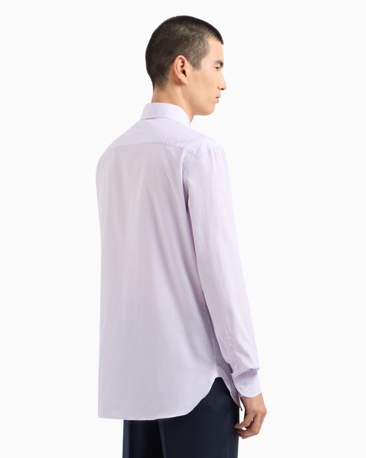 Camicia Luxury Regular Fit di Giorgio Armani in White da Uomo