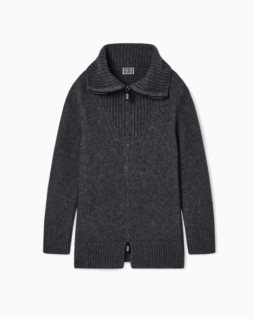 Giorgio Armani Gray Neve Oversized Cardigan