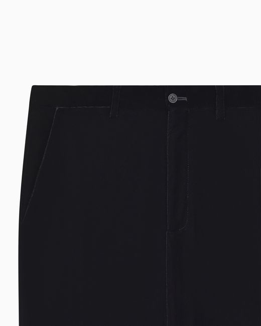 Giorgio Armani Black Velvet Trousers for men