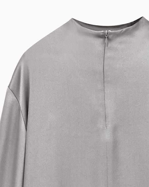 Giorgio Armani Gray Armani/Archivio Fw1979 Blouse