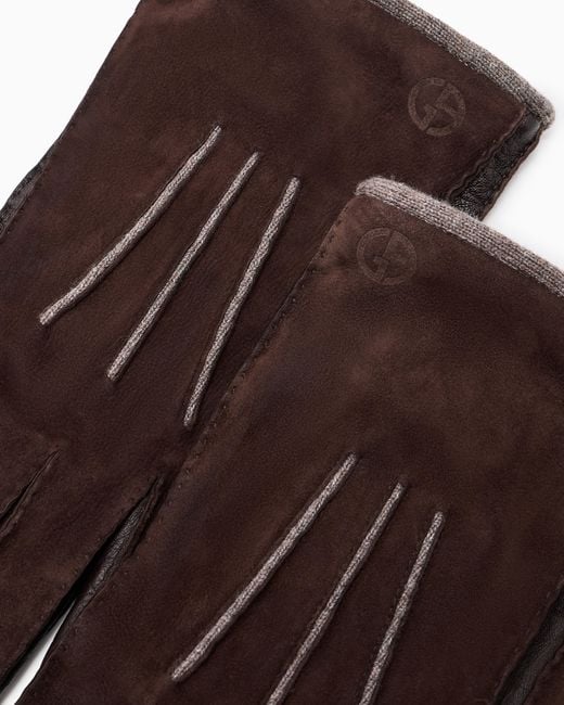 Giorgio Armani Brown Glove for men