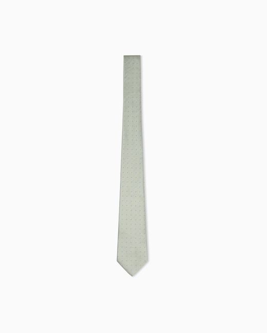 Giorgio Armani White Armani/Archivio Ss1979 Tie for men