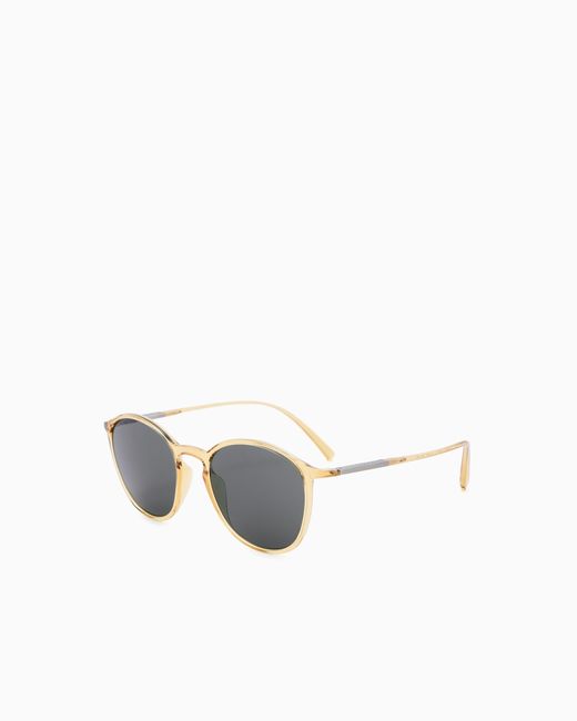 Giorgio Armani White Panto Sunglasses for men