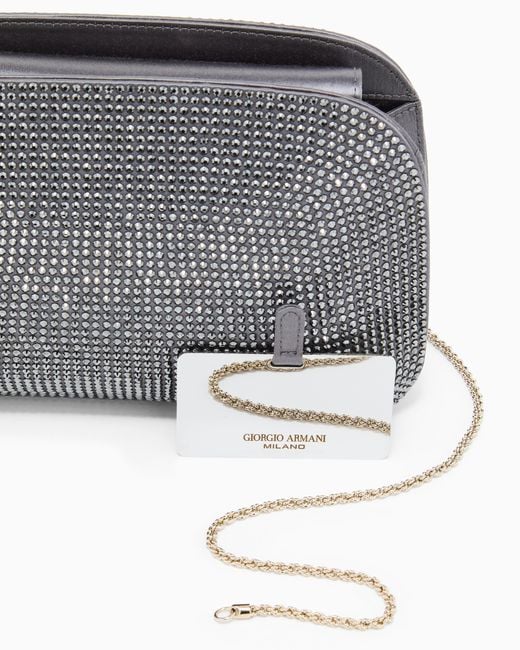 Giorgio Armani Gray Evening Bag