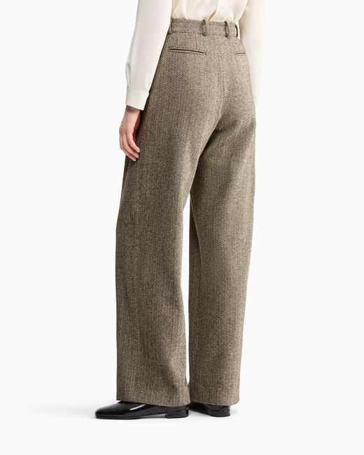 Giorgio Armani Gray Armani/Archivio Fw1990 Pleat Trousers