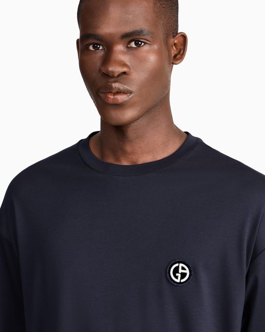 Giorgio Armani Blue T-Shirt Regular Fit for men