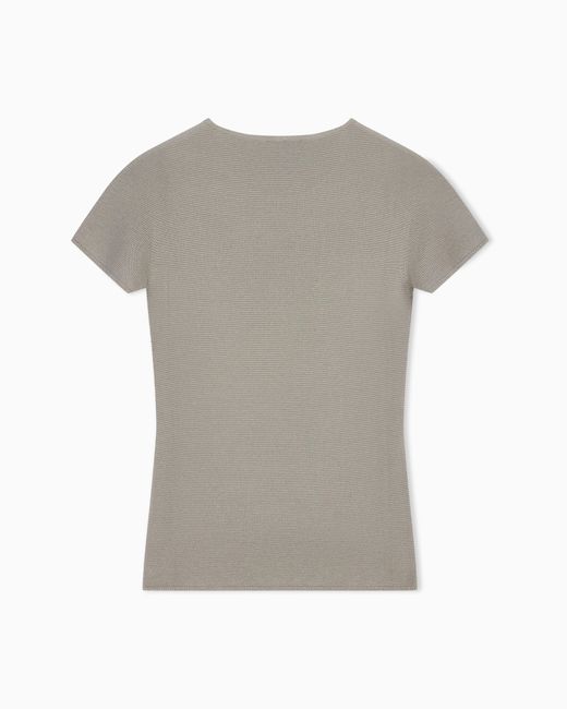 Giorgio Armani Blue Crew Neck Jumper