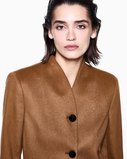 Giorgio Armani Brown Single-Breasted Jacket