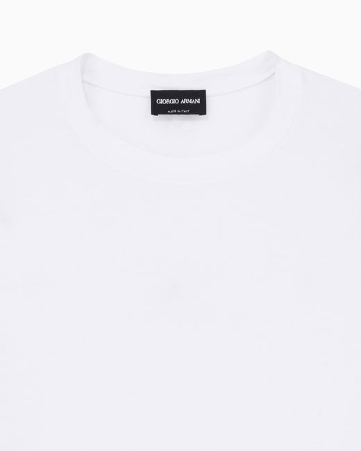 Giorgio Armani White Long Sleeve Jumper for men