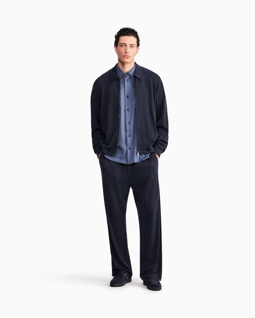 Giorgio Armani Blue Shirt Oversized for men