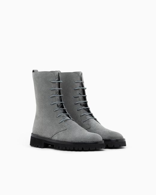 Giorgio Armani Gray Boot