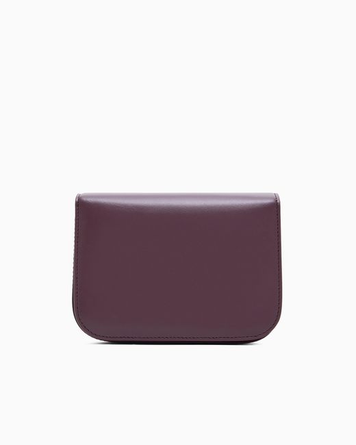 Giorgio Armani Purple Medium Leather Shoulder Bag