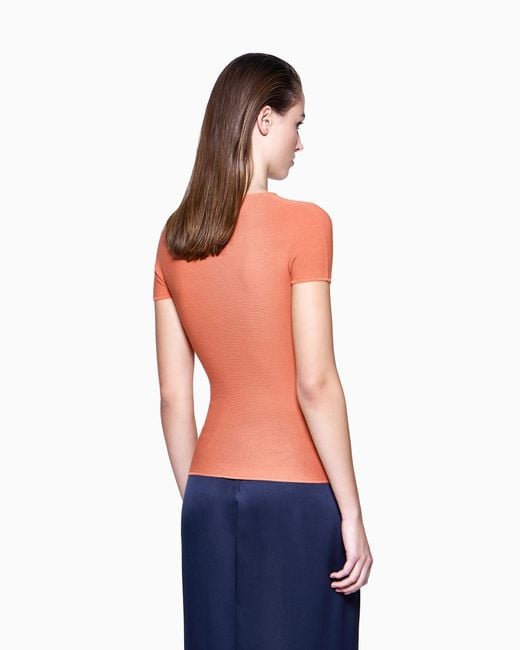 Giorgio Armani Pink Crew Neck Jumper