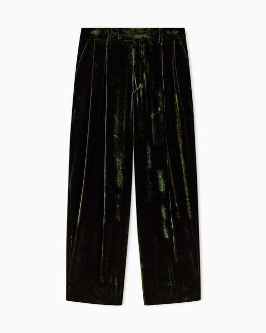 Giorgio Armani Black Oversized Trousers for men