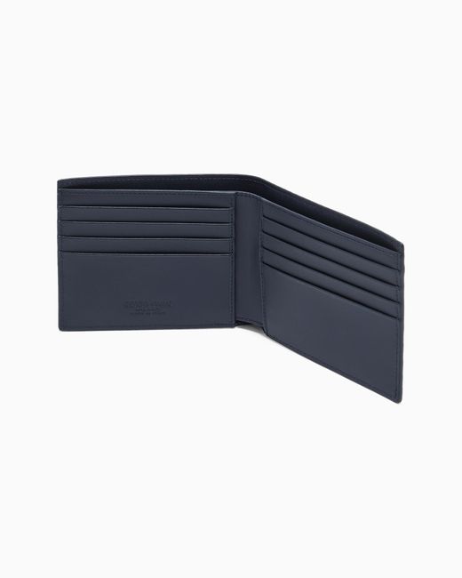 Giorgio Armani Blue Bifold Wallet for men