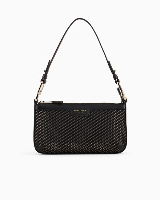 La Prima Borsa A Spalla Piccola di Giorgio Armani in Black