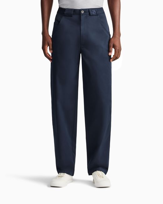 Giorgio Armani Blue Trouser Regular Fit for men