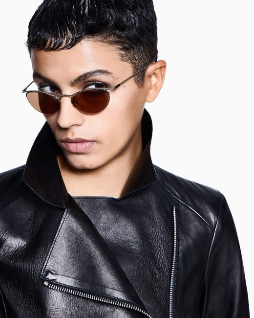 Giorgio Armani White Butterfly Sunglasses