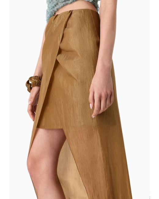 Giorgio Armani Natural Silk-organza Skirt