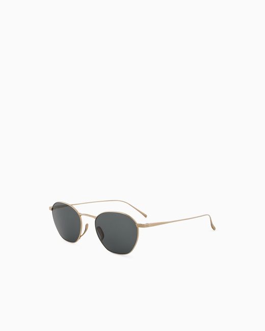 Giorgio Armani White Square Sunglasses for men